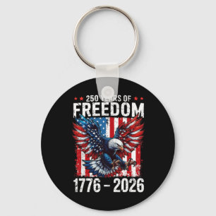 250 Jaar Vrijheid 1776 2026 Patriottische Ld Eagle Sleutelhanger