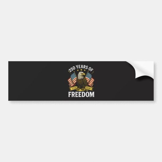 250 Jaar Vrijheid 1776 2026 Steenarend Bumpersticker (Voorkant)