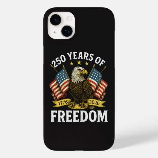 250 Jaar Vrijheid 1776 2026 Steenarend Case-Mate iPhone Case (Achterkant)