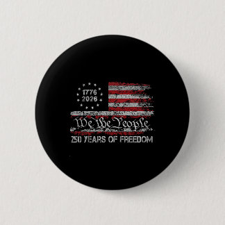 250 Jaar Vrijheid 1776 2026 Usa Vlag 250e Verjaard Ronde Button 5,7 Cm