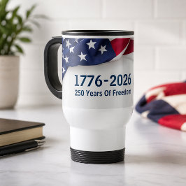 250 Jaar Vrijheid 1776 Amerikaanse Vlag Reisbeker