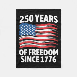 250 jaar vrijheid 250e verjaardag 1776 2026 fleece deken