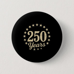 250 jaar Vrijheid 250ste Jubileum VS Vlag 4t Ronde Button 5,7 Cm