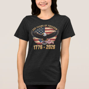 250 Jaar Vrijheid 4 juli Tri-Blend Shirt