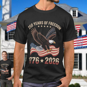 250 Jaar Vrijheid Adelaar 1776 2026 Viering  T-shirt