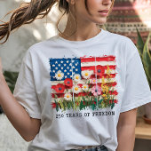 250 Jaar Vrijheid Bloemig T-shirt
