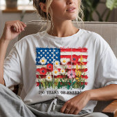 250 Jaar Vrijheid Bloemig T-shirt
