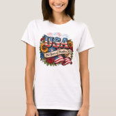 250 Jaar Vrijheid Bloemstuk T-shirt (Voorkant)