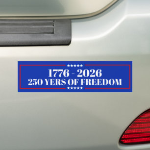 250 jaar vrijheid bumpersticker  VS 1776–2026