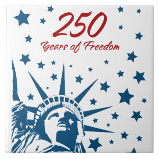 250 Jaar Vrijheid Gefeliciteerd Verjaardag USA Pat Tegeltje