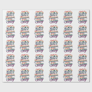 250 Jaar Vrijheid Om Te Slay LGBTQ 250ste Cadeaupapier