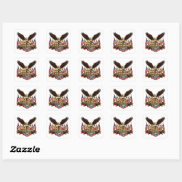 250 jaar vrijheid onafhankelijkheidsdag vierkante sticker