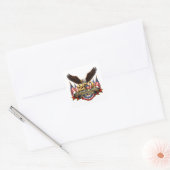 250 jaar vrijheid onafhankelijkheidsdag vierkante sticker (Envelop)