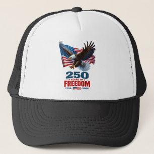 250 Jaar Vrijheid Patriottische Adelaar Amerikaans Trucker Pet