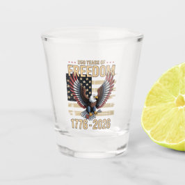 250 Jaar Vrijheid Patriottische Adelaar Verjaardag Shot Glas