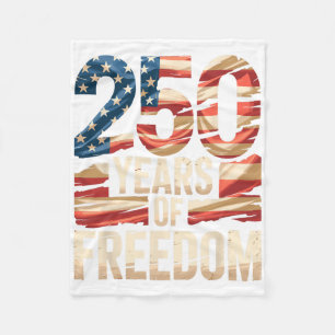 250 Jaar Vrijheid Patriottische Amerikaanse Vlag S Fleece Deken