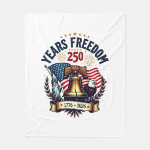 250 Jaar Vrijheid Patriottische Vintage Liberty Be Fleece Deken