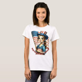 250 Jaar Vrijheid "Prettige 4e Juli" T-shirt (Voorkant volledig)