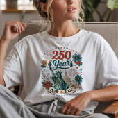 250 Jaar Vrijheid Standbeeld Liberty Tri-Blend Shirt