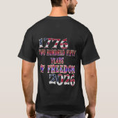 250 Jaar Vrijheid T-shirt (Achterkant)