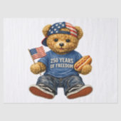 250 Jaar Vrijheid Teddybeer Tissuepapier (Voorkant)