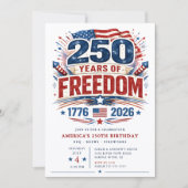 250 Jaar Vrijheid Uitnodiging (Voorkant)