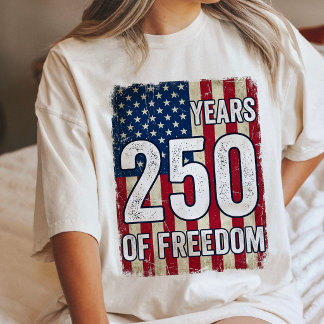 250 Jaar Vrijheid Usa Vlag Tri-Blend Shirt