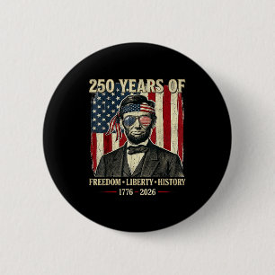 250 Jaar Vrijheid Vrijheid Geschiedenis Abraham Li Ronde Button 5,7 Cm