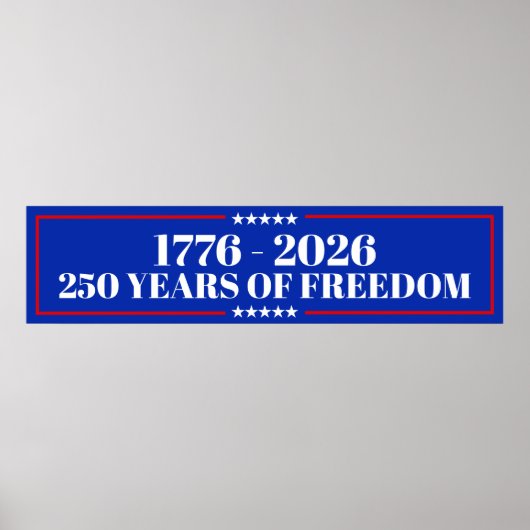 250 Jaar Vrijheid | VS 1776–2026 Poster (Voorkant)