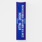 250 Jaar Vrijheid | VS 1776–2026 Spandoek (Verticaal)
