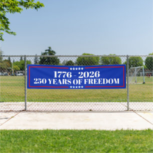 250 Jaar Vrijheid VS 1776–2026 Spandoek