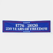 250 Jaar Vrijheid | VS 1776–2026 Spandoek (Horizontaal)