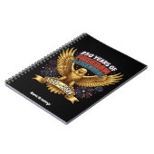 250 Jaar Vrijheid & Vuurwerk  Notitieboek (Linkerzijde)