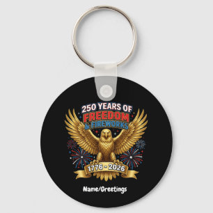 250 Jaar Vrijheid & Vuurwerk Sleutelhanger