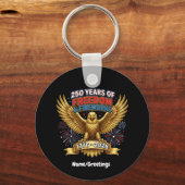 250 Jaar Vrijheid & Vuurwerk  Sleutelhanger (Voorkant)