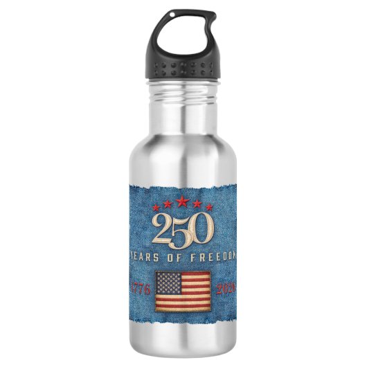 250 Jaar Vrijheid - Waterfles (Voorkant)