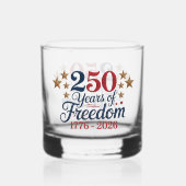 250 Jaar Vrijheid Whisky Glas (Achterkant)