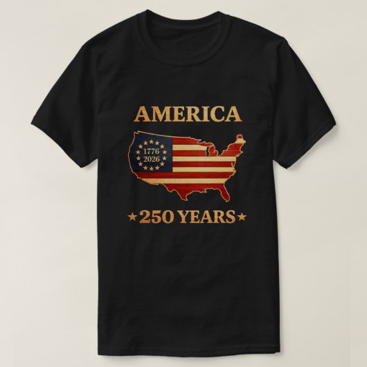 250 Jaar VS -12 T-Shirt (Design voorkant)