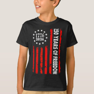 250 Jaar VS 1776-2026 250e Verjaardag Amerika 4e T-shirt