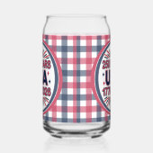 250 Jaar VS | 1776–2026 Semiquincentennial Blikvorm Glas (Links)