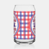 250 Jaar VS | 1776–2026 Semiquincentennial Blikvorm Glas (Rechts)