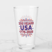 250 Jaar VS | 1776–2026 Semiquincentennial Glas (Achterkant)