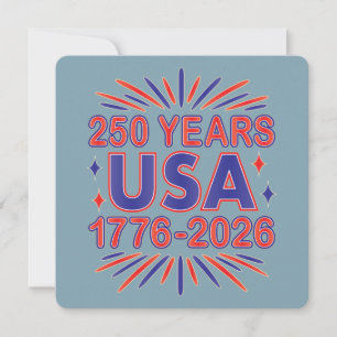 250 Jaar VS 1776–2026 Semiquincentennial Kaart