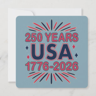 250 Jaar VS   1776–2026 Semiquincentennial Kaart