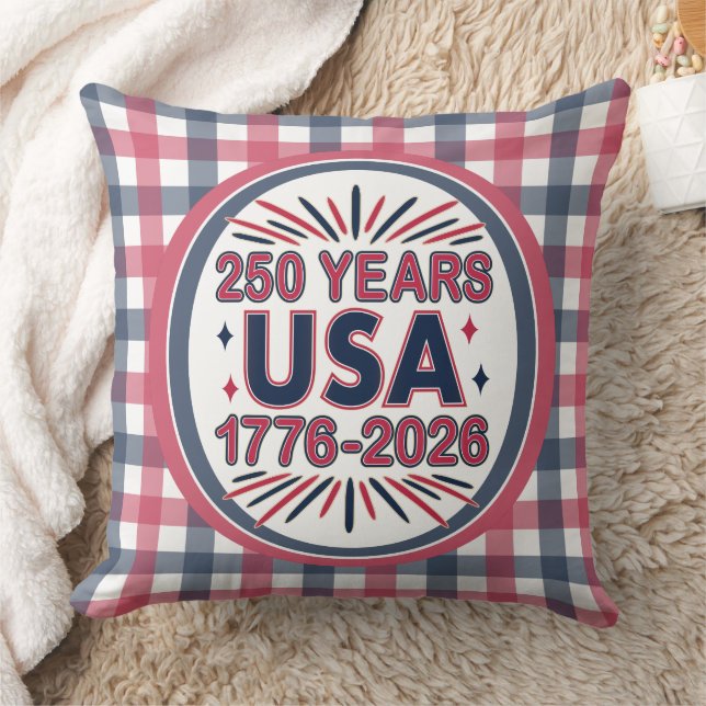 250 Jaar VS | 1776–2026 Semiquincentennial Kussen (Deken)