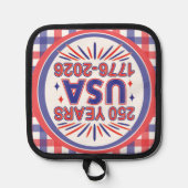 250 Jaar VS | 1776–2026 Semiquincentennial Pannenlap (Voorkant)