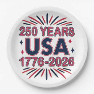 250 jaar VS 1776–2026 Semiquincentennial Papieren Bordje
