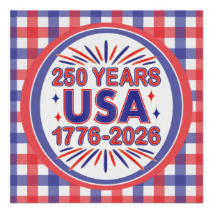 250 Jaar VS   1776–2026 Semiquincentennial Perfect Poster