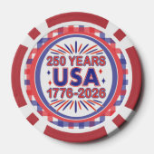 250 Jaar VS | 1776–2026 Semiquincentennial Poker Chips (Achterkant)