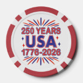 250 Jaar VS | 1776–2026 Semiquincentennial Poker Chips (Achterkant)